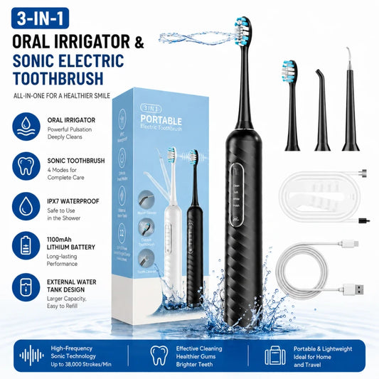 Waterproof Electric Toothbrush and Flosser