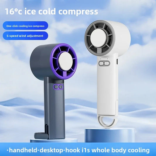 Portable Ice Cooling Desk Fan